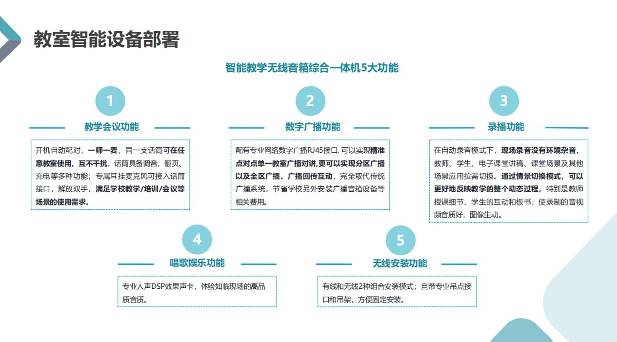 智能教学音箱功能